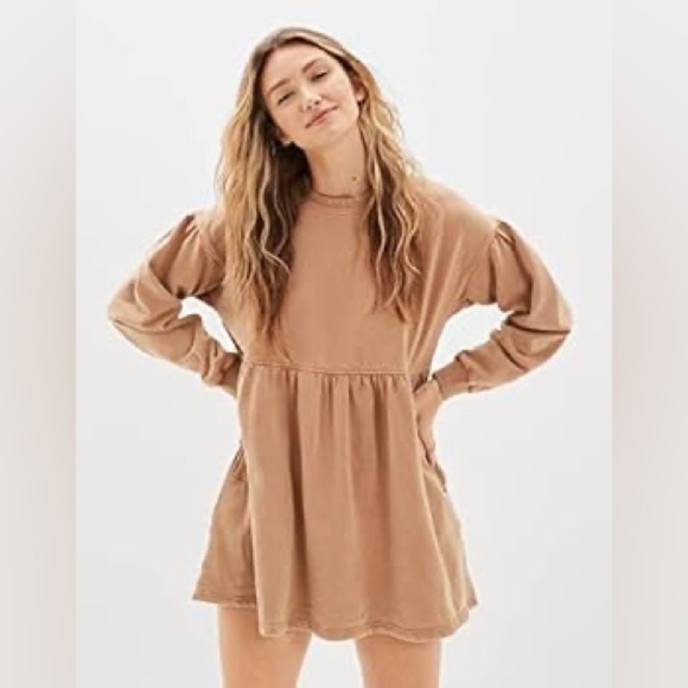 American Eagle Outfitters Tan Mini Dress - Size M - Super Cuter!!!
